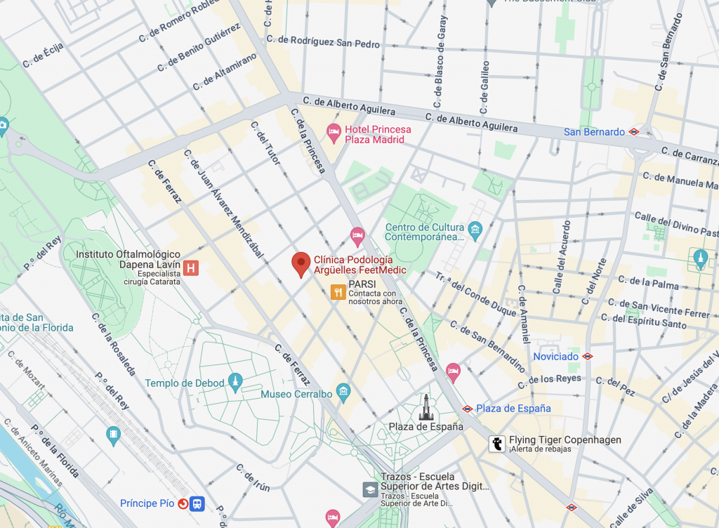 clínica podología madrid